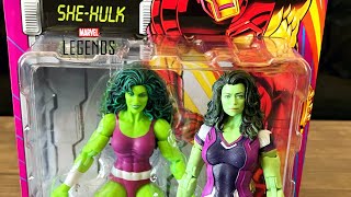 Hasbro Marvel Legends Series Iron Man Animated Retro Wave SheHulk Review [upl. by Kila636]