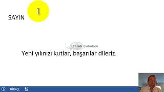 Excel Adres Mektup Birleştirme  Mail Merge [upl. by Oileve]