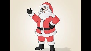 Si të vizatojmë Babagjyshin e Vitit të Ri  How to Draw Santa Claus [upl. by Hahsia]