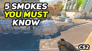 5 Must Know Smokes On Dust 2 CS2 [upl. by Spencer]