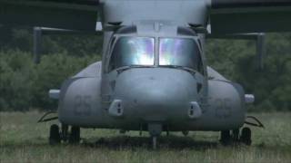 Boeing blue shirters support US Marines MV22 aircraft [upl. by Veron]