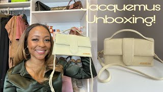 Jacquemus Le Grand Bambino Unboxing and First impressionS Light yellow color [upl. by Akiehsal]