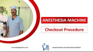 Anesthesia machine check out procedure  Saneesh  AnesthesiaTOOLS [upl. by Grefe]