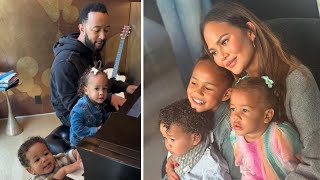 John Legend Chrissy Teigen Daughter Esti Sings and Play the Piano Just Like Their Dad🗣️ [upl. by Ceil]