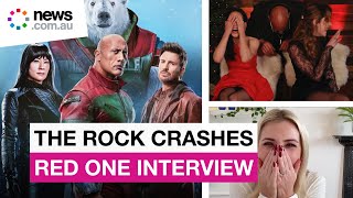 Holy cow Dwayne Johnson gatecrashes stars interview [upl. by Ramona]