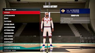 Carmelo Anthony Face Creation 2K24 [upl. by Nosecyrb]