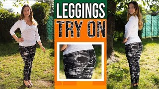 Spandex leggings try on haul • outfits [upl. by Nerrot]