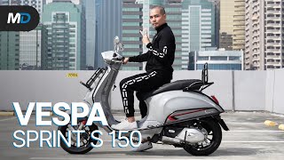 Vespa Sprint S 150 Review  Beyond the Ride [upl. by Hewe]