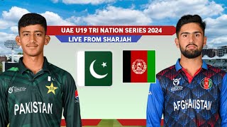 Pakistan u19 Vs Afghanistan u19 Live Criket Score Hindi Commentary Sports wala [upl. by Aivirt]