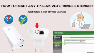 How to reset any TP Link Wifi Range Extender  TP Link Extender Reset process [upl. by Elon]