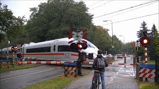 Spoorwegovergang DriebergenZeist  Dutch railroad crossing [upl. by Aihsena]