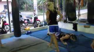 Jun Muay Thai Camp Lamai relaxing after training Koh Samui Thailand wwwjunmuaythaicom [upl. by Teahan]