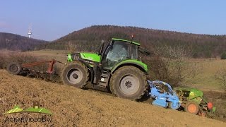 Säen am Berg 2017 DJI GoPro Canon EigenbauDeutz FahrLemkenHassia [upl. by Darnoc]