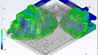 Moldflow Analysis Fill Time  MoldMan Systems™ [upl. by Flory]