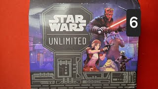 Star Wars Unlimited Shadows of the Galaxy opening 6 [upl. by Naasah496]