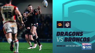 Highlights  Catalans Dragons v London Broncos  2024 Betfred Super League  Round 26 [upl. by Ravaj]