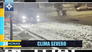 🚨 Carreteras congeladas en Dallas Texas levantan Alertas por el Clima  24 Horas [upl. by Eiten]