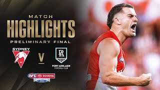 Sydney Swans v Port Adelaide Highlights  Preliminary Final 2024  AFL [upl. by Anod]