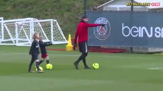 Zlatan Ibrahimovic Nutmegged By His Son [upl. by Nosnevets675]