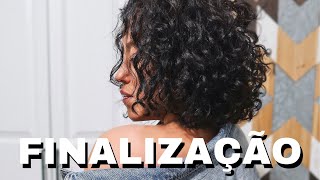 FINALIZAÇÃO CABELO CACHEADO CURTO [upl. by Annawit]