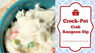 CrockPot Crab Rangoon Dip Recipe [upl. by Joannes]