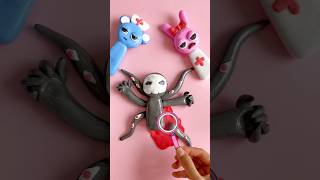 Making Incredibox Sprunki Clay Cracking  Pinki and Sky Doctor Rescue Black  Ghes Handmade [upl. by Anilat]