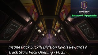 INSANE PACK LUCK 🔥 DIVISION RIVALS REWARDS FOR TRACK STARS PROMO  FC 25 [upl. by Winne]