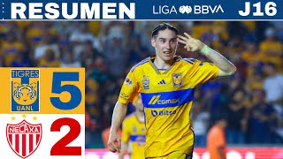 Tigres 52 Necaxa La noche de Marcelo Flores  J16 CL24 [upl. by Belva]