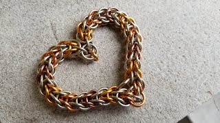 DIY Chainmaille Heart [upl. by Mhoj]