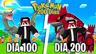 EU SOBREVIVI 200 DIAS NO MINECRAFT PIXELMON E AQUI ESTÃ O QUE ACONTECEU [upl. by Lamphere]