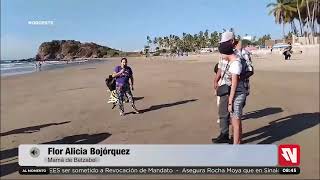 Betzabel joven con cáncer conoce por primera vez el mar en Mazatlán [upl. by Eanwahs]