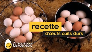 Recette DŒufs Cuits Durs Comment Cuire des Œufs Durs à La Perfection [upl. by Anirtak]