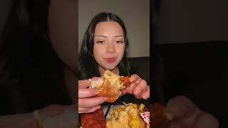 SPICY CHICKEN EGG ROLL  CREAMY PASTA  BURGER ASMR EATING CHALLENGE😋 food asmreating asmr [upl. by Nayr69]