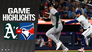 As vs Blue Jays Game Highlights 81124  MLB Highlights [upl. by Kcirdla377]