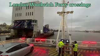 London Woolwich Ferry Crossings [upl. by Forrer]