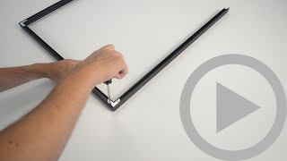 How to Assemble and Hang Metal Picture Frames and Poster Frames [upl. by Cran]