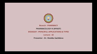 PharmacologyII  Bioassay Principle Applications amp Types AKTU Digital Education [upl. by Hamel]