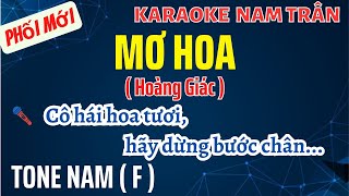 Karaoke Mơ Hoa Tone Nam  Nam Trân [upl. by Ecital368]