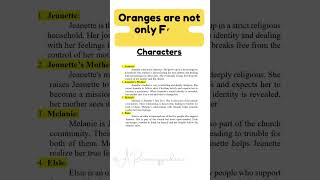 Oranges are not only Fruit Jeanette Winterson ARsummaryguidance shorts trending Viral [upl. by Earesed344]