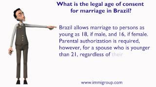 What is the legal age of consent for marriage in Brazil [upl. by Atoiganap]