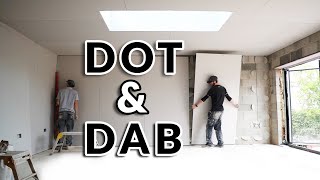 How To Dot And Dab A Wall  Complete Guide  Plasterboard  Drylining A Wall Plastering Tutorial [upl. by Yremogtnom324]