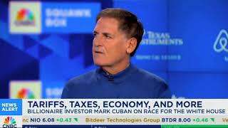 Joe Kernan gets Mark Cuban to admit price gouging didn’t cause inflation contradicting Kamala’s nar [upl. by Neumann754]