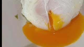 How to make poached egg วิธีทำไข่ลวกฝรั่ง [upl. by Bonnice725]