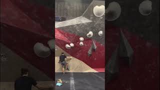 Best attempt on M3 from bouldering finals at Alberta Provincials [upl. by Gorlicki]