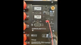 Calibrator Pro 1000 load bank on CV MIG power source [upl. by Eitten]