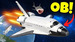 OB CRASHED Our Space Shuttle Full of Sharks in Stormworks Multiplayer [upl. by Nnylarak]