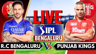 IPL 2024 Live RCB vs PBKS Live Match  IPL Live Score amp Commentary  Bangalore vs Punjab Live Match [upl. by Hardwick]