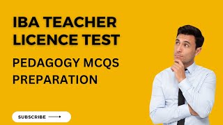 Iba teacher licence test  teachers professional test  pedagoy test mcqs  test preparation [upl. by Marentic748]