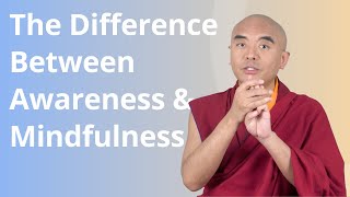 The Difference between Awareness and Mindfulness with Yongey Mingyur Rinpoche [upl. by Minier]