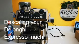 HOW TO  Run  Fix Stuck descaling program on Delonghi La Specialista Maestro coffee Machine [upl. by Anerev228]